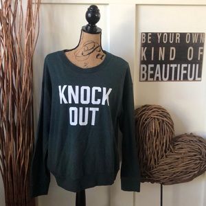 Banana Republic Green French Terry KNOCK OUT Sweatshirt